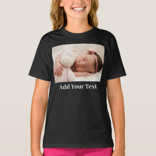 Anpassningsbar Foto och text T Shirt