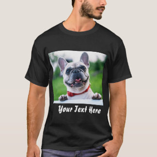 Anpassningsbar Foto och text T-Shirt