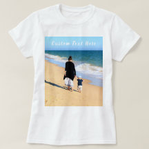 Anpassningsbar Foto och text T-Shirt din egen desi