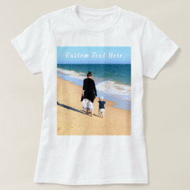 Anpassningsbar Foto och text T-Shirt din egen desi