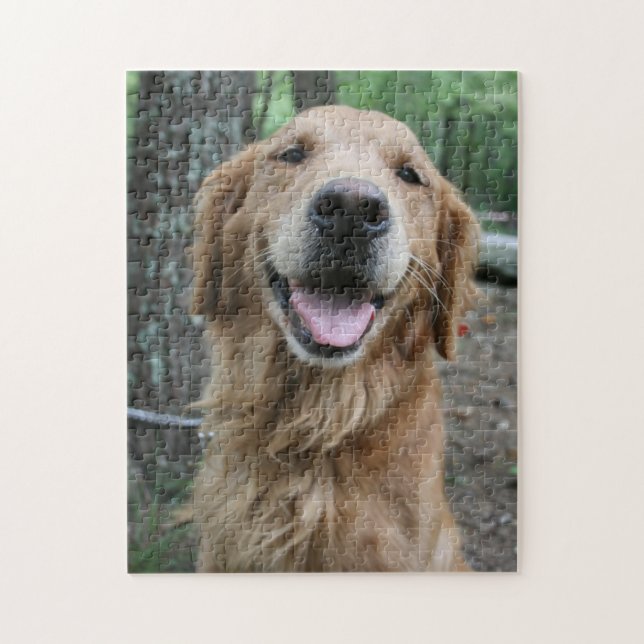 Anpassningsbar Foto på Personligen hund Mamma Papp Pussel (Vertikal)