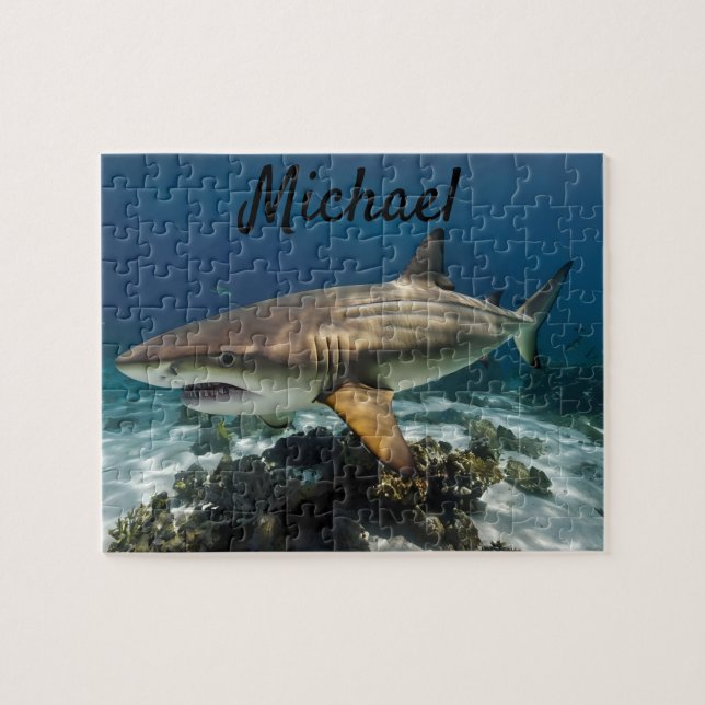 Anpassningsbar Foto Personlig shark, Personlig Pussel (Horisontell)