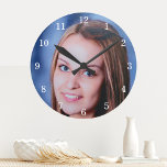 Anpassningsbar Foto Personlig-väggklocka Rund Klocka<br><div class="desc">Ladda upp ett foto och skapa personligens fotoväggklocka. Du kan ÖVERFÖRA DESIGN på andra Zazzle-produkter och justera den så att den passar de flesta Zazzle-objekt. StandardStudio-design görs i vektorgrafik med hög upplösning för utskrift av professioneller. Tack för att du valde våra designar och stannade av med Standard Studio-designen.</div>