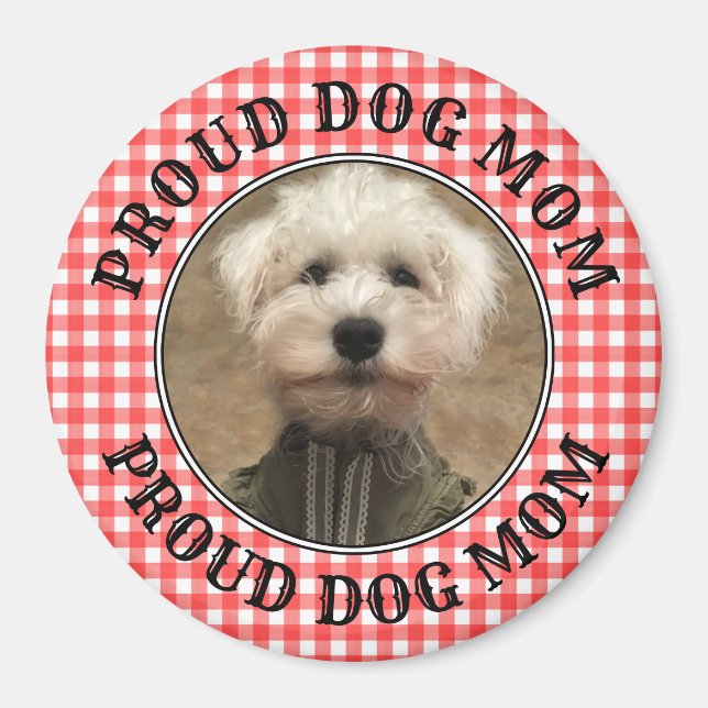 Anpassningsbar Foto Ram Land Red Buffalo Check Pla Magnet (Framsidan)