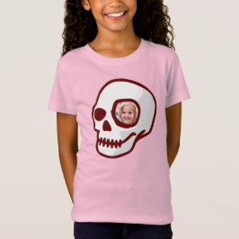 Anpassningsbar-foto Skull Halloween skrämmande day T Shirt
