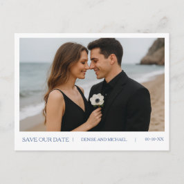 Anpassningsbar Foto Spara datum vykort