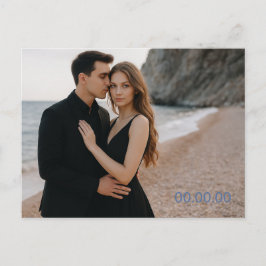 Anpassningsbar Foto Spara datum vykort