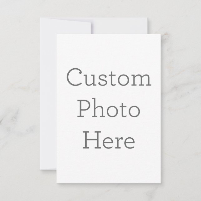 8.9 x 12.7 cm Platt Save The Date-kort (Framsida)