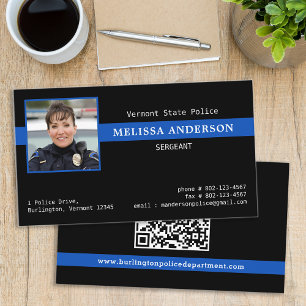 Anpassningsbar Foto Tillsatta lagar QR-torsk Visitkort