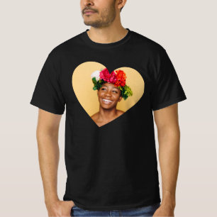 ANPASSNINGSBAR FOTO   VALENTINS DAG   HJÄRTA T SHIRT