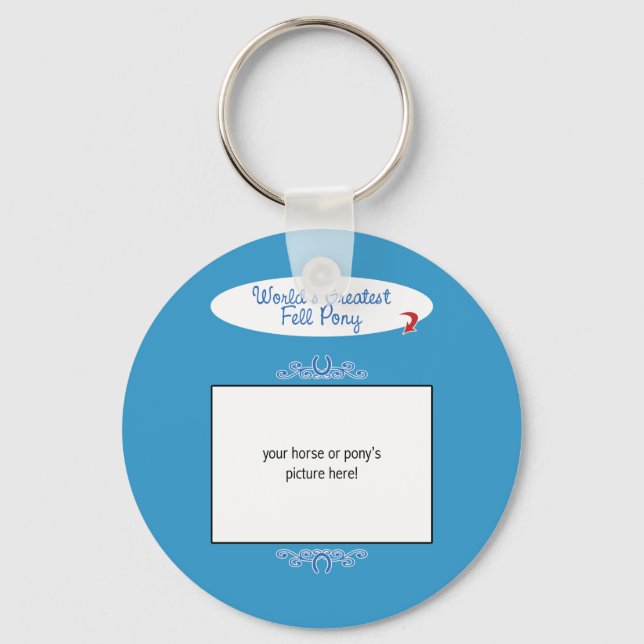 Anpassningsbar Foto! World Greatest Fell Pony Nyckelring (Framsida)