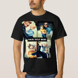 Anpassningsbar, foto x4 och personlig t shirt