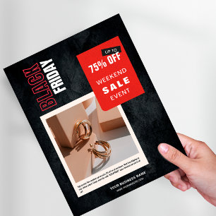 Anpassningsbar Fotoandel i procent vid försäljning Reklamblad