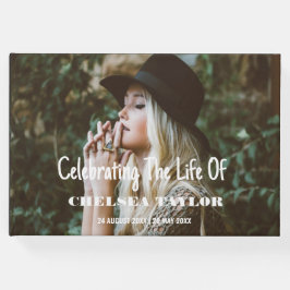 Anpassningsbar Fotobegraven Firande i Life Memoria Gästböcker