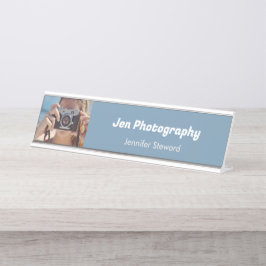 Anpassningsbar fotoblå foto