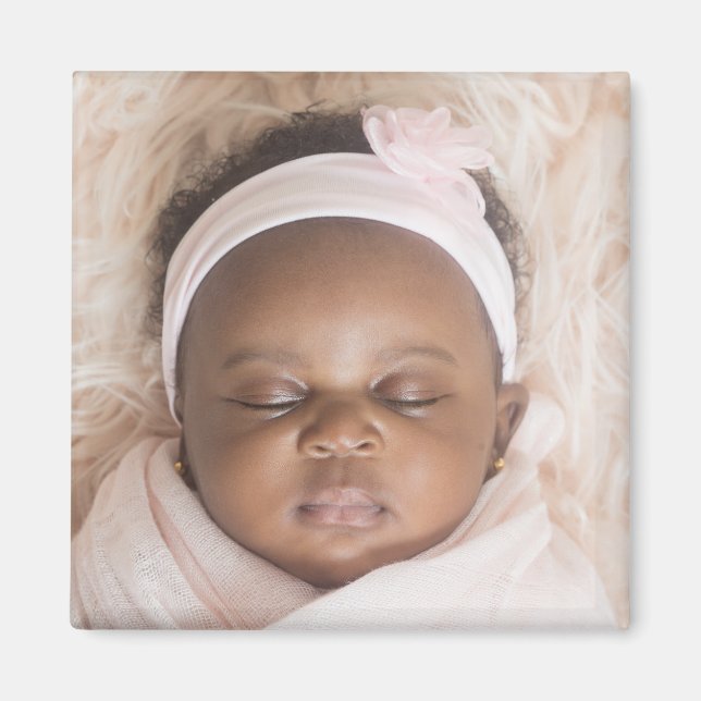 Anpassningsbar Fotodesign din egen uppladdning av  Magnet (Framsidan)