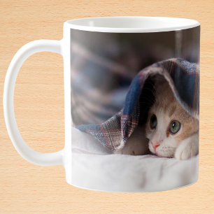 Anpassningsbar Fotofigursättning runt Kaffemugg