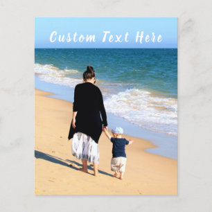 Anpassningsbar Fotoflygblad med foton och text Flygblad