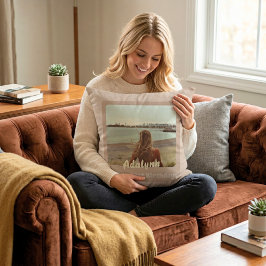 Anpassningsbar Fotogåvor för 21 år gammal kvinnlig Kudde