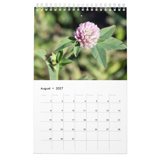 Anpassningsbar Fotografiväggskalender Kalender (Aug 2027)