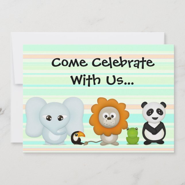 Anpassningsbar Fotoinbjudan, första födelsedag ell Inbjudningar (Framsida)