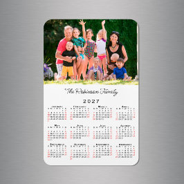 Anpassningsbar Fotokalender 2027 Magnet