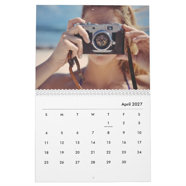 Anpassningsbar Fotokalender - julklapp Kalender (Apr 2027)