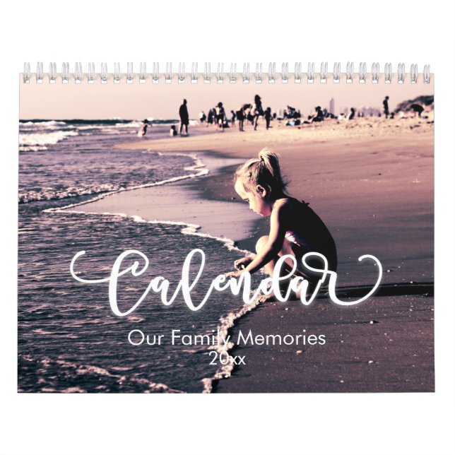 Anpassningsbar Fotokalender, redigerbar kalender (Omslag)