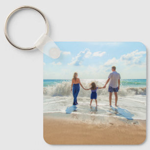 Anpassningsbar Fotokedja din egen design - sommar Nyckelring