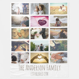 Anpassningsbar Fotokollage Fleecefilt