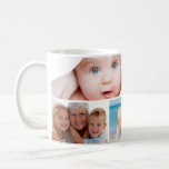 Anpassningsbar Fotokollage Kaffemugg<br><div class="desc">Börja din dag med minnen av betydelse. Det här fyra Photo Collage Personlig mugg är perfektens sätt att skjuta upp din favoritdryck medan du visar ansikte. Anpassa den med fyra omhuldade foton - tänka familj, vänner, husdjur eller speciella ögonblick - och lägg till ett namn eller ett meddelande för att...</div>