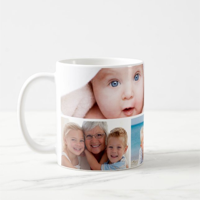 Anpassningsbar Fotokollage Kaffemugg (Vänster)