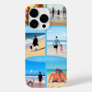 Anpassningsbar Fotokollage Text iphone case dina f