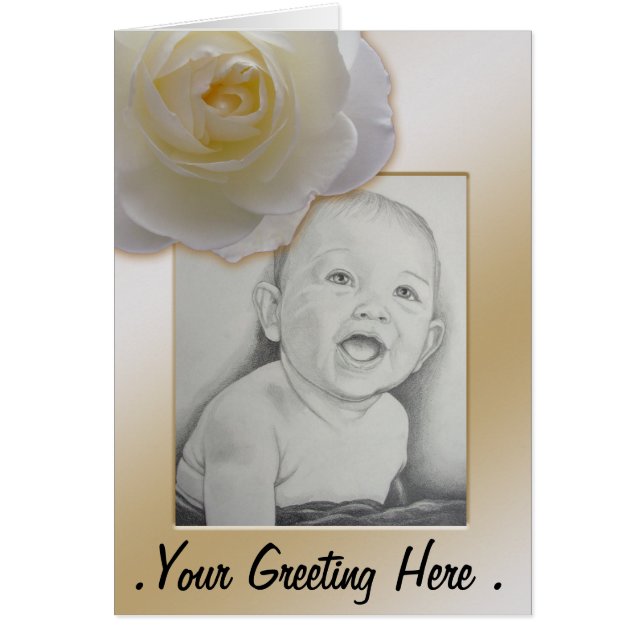 Anpassningsbar Fotokort Anpassningsbar Fotokort Pe Hälsningskort (Framsidan)