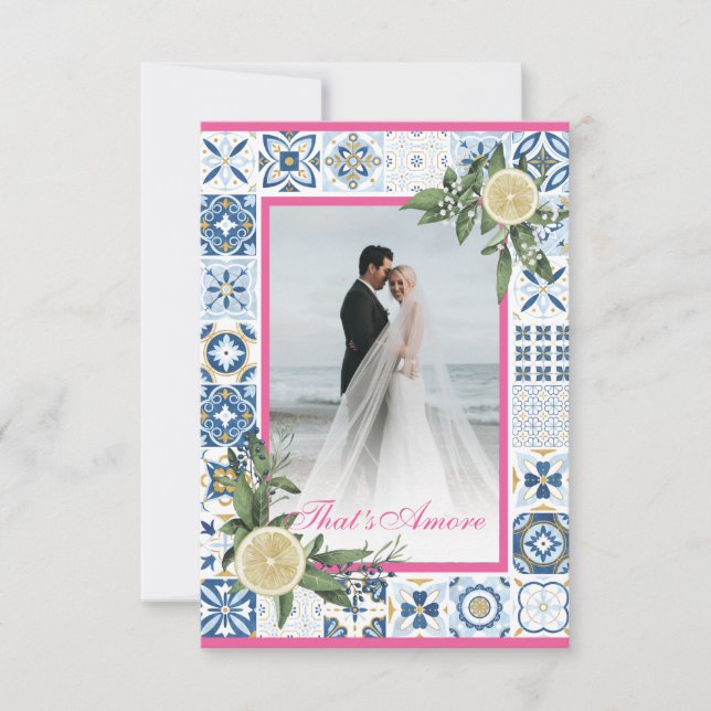 Anpassningsbar Fotokort för Susan - det är Amore V Inbjudningar (Framsida)