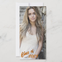 Anpassningsbar Fotolång och Smala Orange klass för