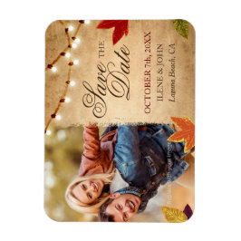 Anpassningsbar Fotomagnet Bröllop spara datum unde Magnet