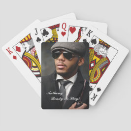 Anpassningsbar Fotomodern Personlig Casinokort