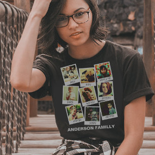 Anpassningsbar fotomontage kollage T-Shirt