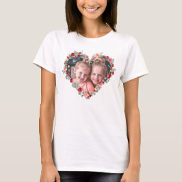 Anpassningsbar Foton Lycklig Mors dag Cute Flower  T Shirt