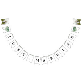 Anpassningsbar Foton och Brev Elegant botaniska Vimplar