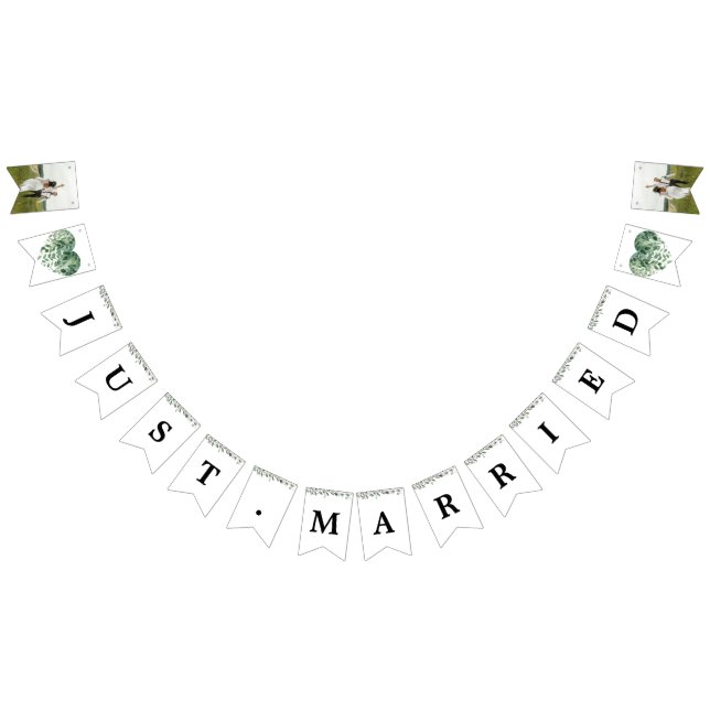 Anpassningsbar Foton och Brev Elegant botaniska Vimplar (Alla)