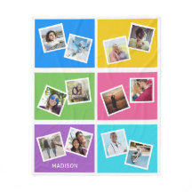 Anpassningsbar foton och namn Färg-fyrkanter