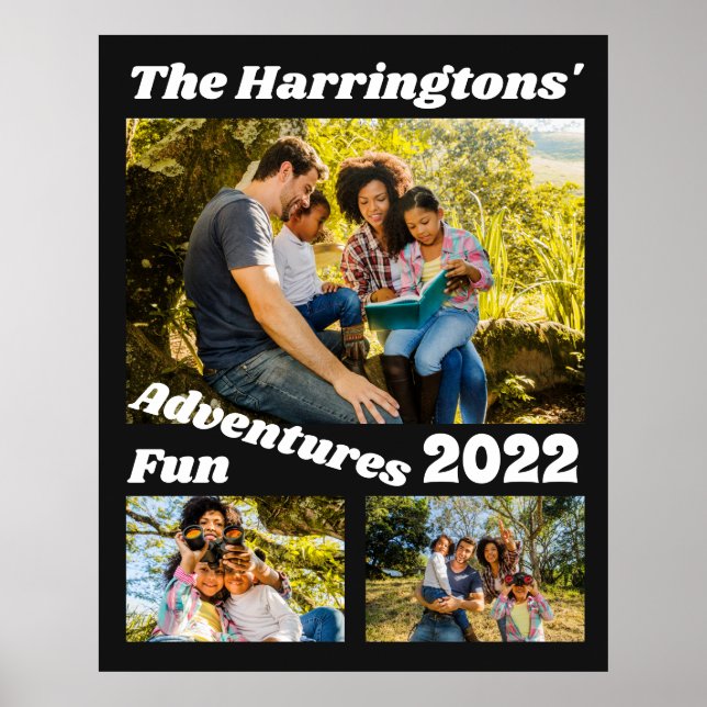 Anpassningsbar Foton och text Poster (Framsidan)