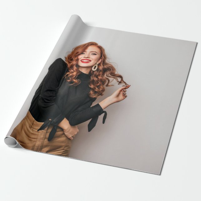 Anpassningsbar Foton Party Selfie Bild-fotografi Presentpapper (Utrullad)