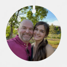 Anpassningsbar fotoornament - pappa dotter keepsak
