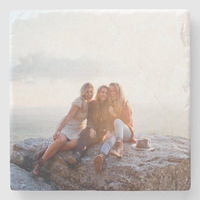 Anpassningsbar Fotoöverföring Lägg till din egen d Stenunderlägg (Framsidan)