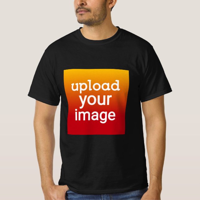 Anpassningsbar Fotoöverföring T-Shirt - Personlig- (Framsida)
