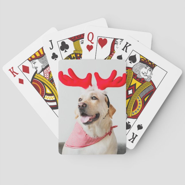 Anpassningsbar Fotoöverföring Utforma din egen Hun Casinokort (Baksidan)