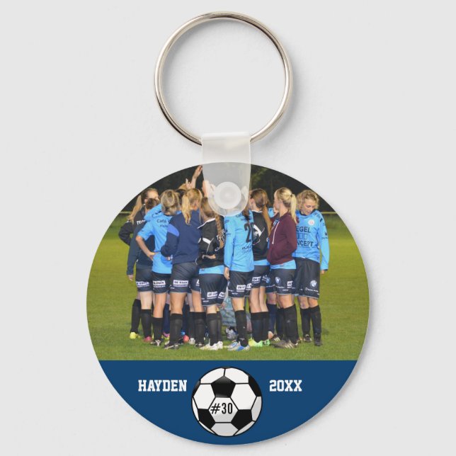 Anpassningsbar Fotopaket Namn teamnummer Nyckelring (Framsida)